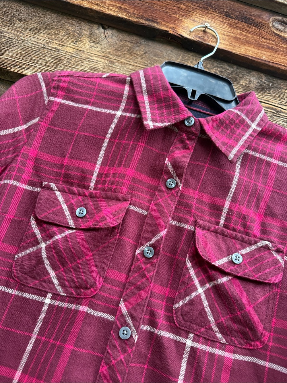 MARMOT plaid button down shirt cotton poly - Picture 3 of 7